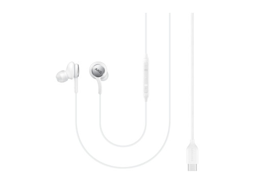 Samsung EO-IC100BWE Écouteur AKG Intra Auriculaire Connecteur Type C, Blanc, Télécommande (Emballage Original) 270062-318