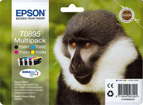 Epson DURABrite Ultra Ink T 089 Multipack BCMY T 0895 556773-33