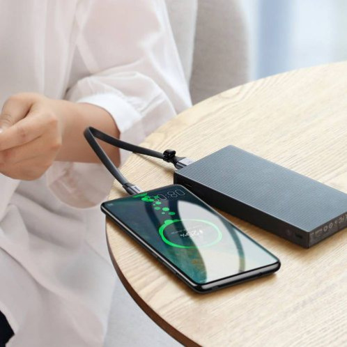 Baseus Type-C Simple HW Quick Charge Charging Data Cable, 40W, 5A, 0.23m, Gray (CATMBJ-BG1) DA209230-39