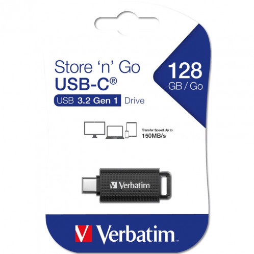 Verbatim Retractable 128GB USB 3.2 Gen 1 USB-C 776477-36