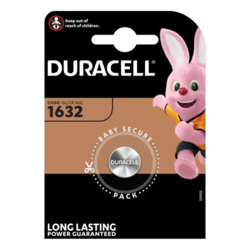 DURACELL Battery (CR1632) Button Lithium (1 battery / blister) 3V DU194869-31