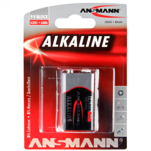 1 Ansmann Alcaline bloc 9V red-line 1515-0000 477365-31