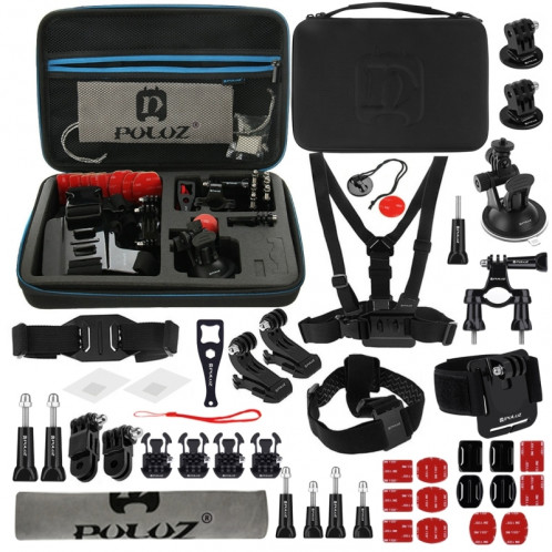 PULUZ 45 en 1 Accessoires Ultimate Combo Kit avec étui EVA pour GoPro HERO5 /4 Session /4 /3+ /3 /2 /1 SPKT108-38