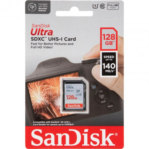 SanDisk Ultra SDXC UHS-I 128GB 140MB/s SDSDUNB-128G-GN6IN 751858-31