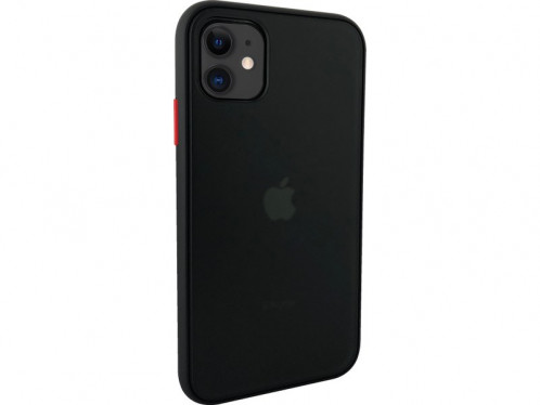 Novodio Coque iPhone 11 Noir translucide / rouge IPXNVO0081-32