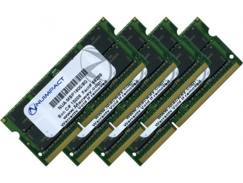 Mémoire RAM NUIMPACT 32 Go Kit (4 x 8 Go) SODIMM DDR3 1600 MHz PC3-12800 MEMNMP0038D-33
