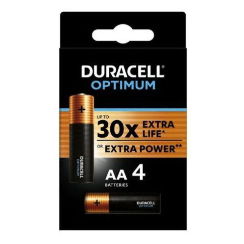 DURACELL Battery (LR6) C Alkaline Optimum (4 batteries / blister) 1.5V DU270365-31
