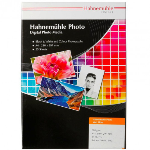 Hahnemühle Photo mat Fibre A 4 blanc chaud 200 g 25 feuilles 715498-31