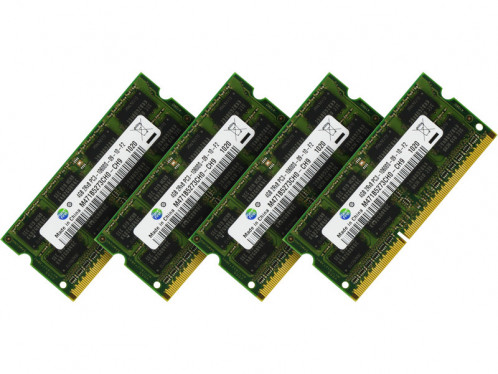 Mémoire RAM 16 Go (4 x 4 Go) SODIMM 1333 MHz DDR3 PC3-10600 MEMMWY0072D-31