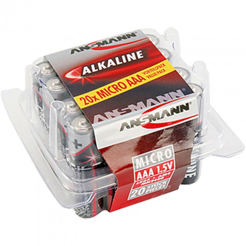 1x20 Ansmann Alcaline Micro AAA LR 03 red-line Box 5015538 429625-31