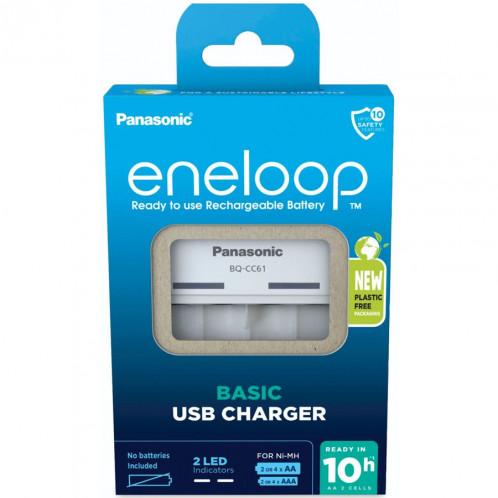 Panasonic Eneloop Basic Chargeur USB BQ-CC61 sans batteries 762764-34