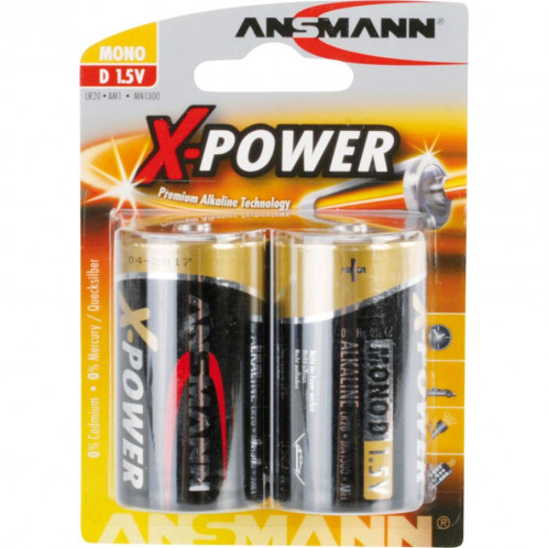 1x2 Ansmann Alcaline Mono D LR 20 X-Power 443786-32