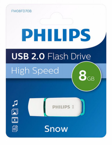 Philips USB 2.0 8GB Snow Edition vert printemps 512801-31