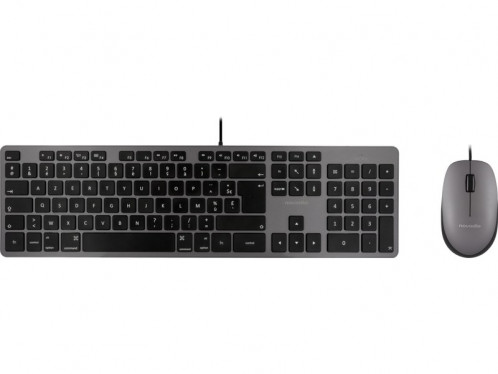 Novodio Touch Keyboard et Optical Mouse Gris Mac Kit clavier et souris USB PENNVO0022D-34