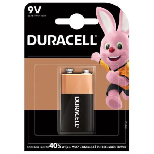DURACELL Battery (6LR61) DL Alkaline Basic (1 battery / blister) 9V DU199792-31