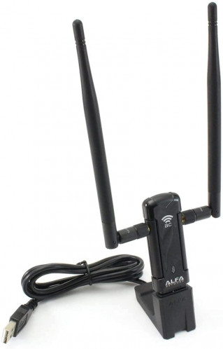 ALFA Network awus036ac – Adaptateur USB, antenne 5 dBi, Dual-Band WiFi AWUS036AC-33