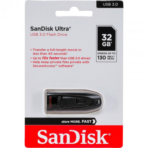 SanDisk Ultra USB 3.0 32GB up to 100MB/s SDCZ48-032G-U46 722031-35