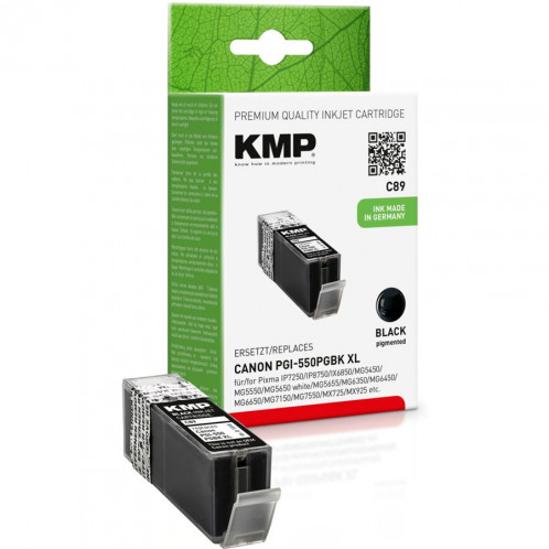 KMP C89 noir compatible avec Canon PGI-550PGBK 769958-33