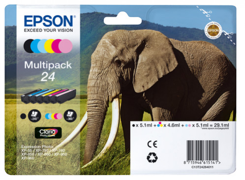 Epson Multipack Claria Photo HD BK/C/M/Y/LC/LM T 242 T 2428 170291-35