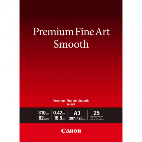 Canon FA-SM 2 Premium FineArt Smooth A3, 25 feuilles, 310 g 705028-32