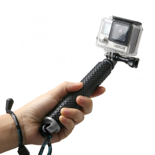 Monopied à poteau extensible à main avec vis pour GoPro HERO4 / 3 + / 3/2, Longueur max.: 49cm (Argent) SM268S0-38