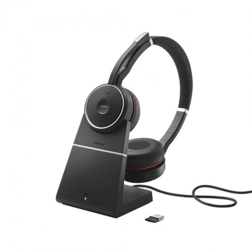 Jabra Evolve 75 SE MS Ecouteurs on-ear sans fil + station charge 764290-34