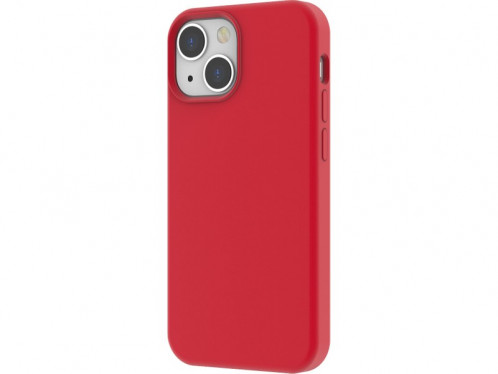 Coque iPhone 13 mini silicone magnétique (comp MagSafe) Rouge Novodio IPXNVO0234-33