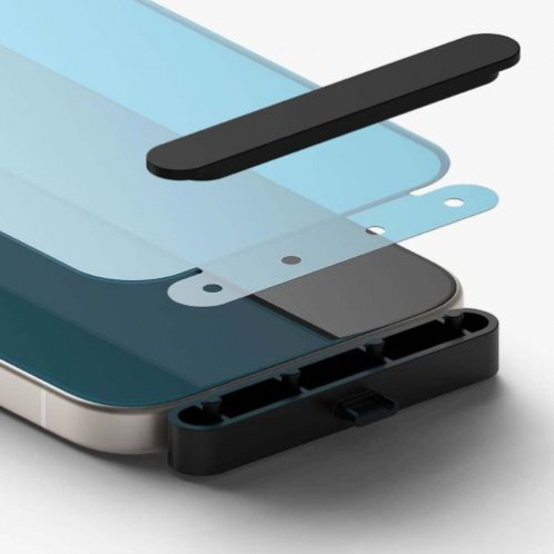 Ringke iPhone 15/ 16 Screen Protector Privacy Tempered Glass 9H with installation jig Transparent DI457407-39