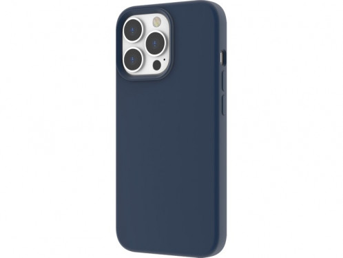 Coque iPhone 13 Pro silicone magnétique (comp MagSafe) Bleu marine Novodio IPXNVO0241-33