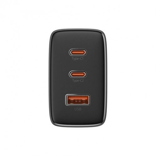 Baseus Travel Charger Cube Pro GaN Quick Charger C+C+U, 65W, Black EU (P10152301113-00) DA2270165-34