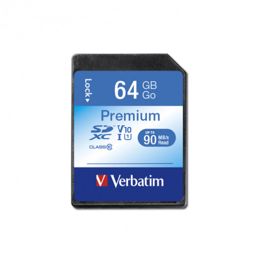 Verbatim SDXC carte 64GB Class 10 754012-33