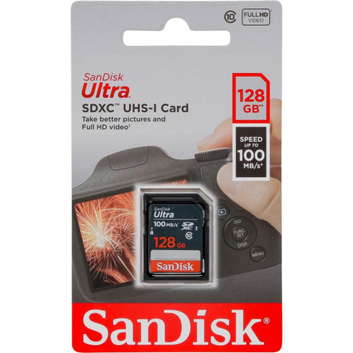 SanDisk Ultra Lite SDXC 128GB 100MB/s SDSDUNR-128G-GN3IN 723165-31