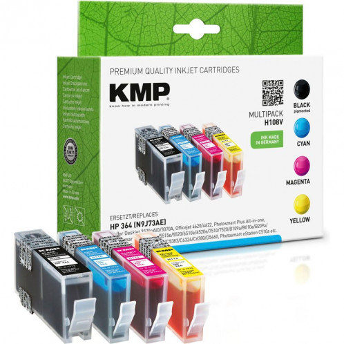 KMP H108V Multipack BK/C/M/Y compatible avec HP N° 364 761180-33