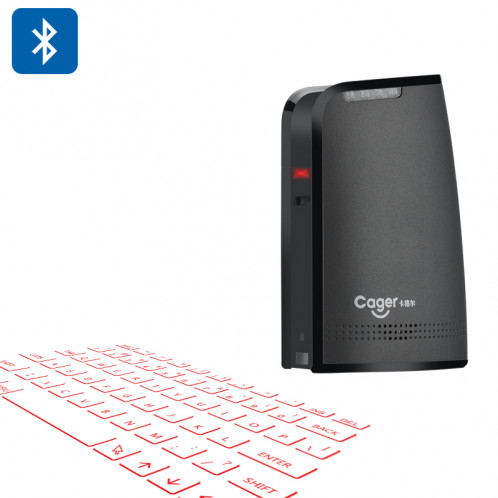 Cager BK50 – Clavier QWERTY projeté / Sans-fil / Souris / Enceinte Bluetooth Batterie de secours 5200mAh CC1158-39