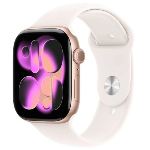 Apple Watch Series 11 (2025) GPS 46mm Rose Gold Alu Case, Light Blush Sport Band S/M EU MEV64 DP35500518-31