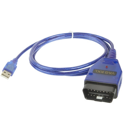 Câble USB KKL VAG-COM Auto Scanner Scan Scanner pour VW / Audi 409.1 (Bleu) SC9232-35