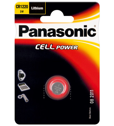 1 Panasonic CR 1220 Lithium Power 504817-32