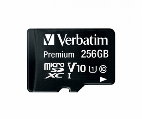 Verbatim microSDXC 256GB Class 10 UHS-I + adapt. 44087 532611-34