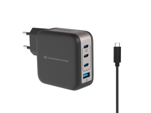 Conceptronic ALTHEA18B Chargeur 4-Port 100W GaN USB PD 165771-32