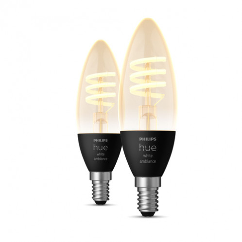 Philips Hue Lot de 2 bougies LED E14 White Ambiance 4,9W 773236-32