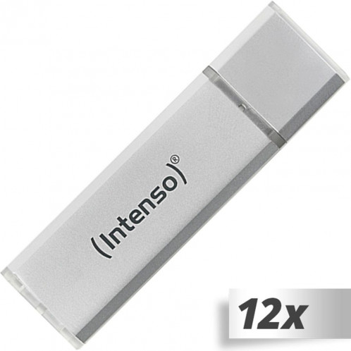 12x1 Intenso Alu Line argent 8GB USB Stick 2.0 305223-32