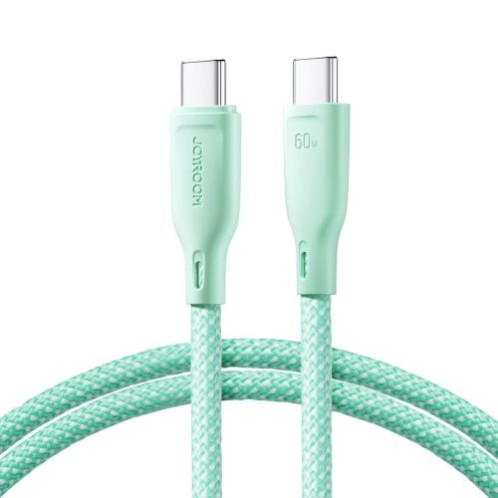 Joyroom Type-C Type-C Cable Multi-Color Series A14, 480mb/s, 60W, 1m, Green (SA34-CC3) DO135303-32