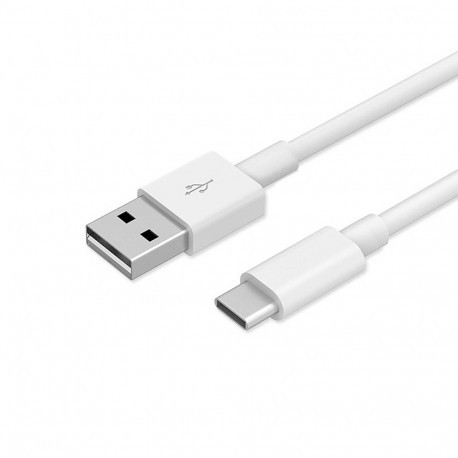 Câble Data USB Type C 1m, Embout long de 8mm Blanc (En Vrac) 009720-31