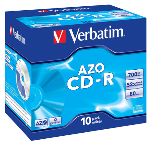 1x10 Verbatim Data Life plus CD-R 80 / 700MB, 52x Speed JC 697079-33