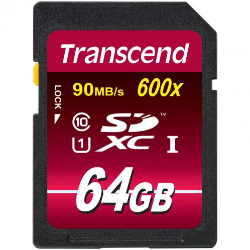Transcend SDXC 64GB Class 10 UHS-I 600x Ultimate 661367-32