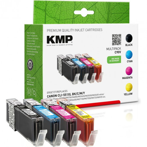 KMP C90V pack promo compatible avec CLI-551 BK/C/M/Y 770014-33