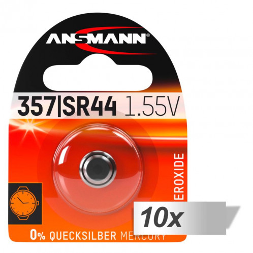 10x1 Ansmann 357 en Oxyde d´argent SR44 486628-32