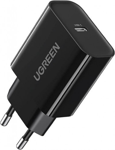 UGREEN USB-C 20W PD Chargeur EU mural, noir 730298-32