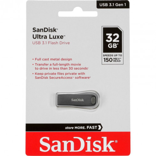 SanDisk Cruzer Ultra Luxe 32GB USB 3.1 150MB/s SDCZ74-032G-G46 723053-32
