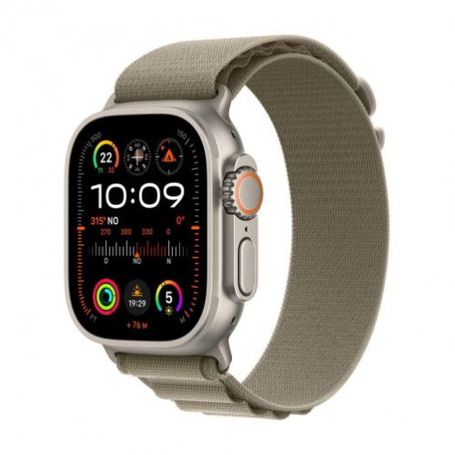 Apple Watch Ultra 2 GPS + Cellular 49mm Titanium Case with Olive Alpine Loop Large EU MRF03 DP59900262-31